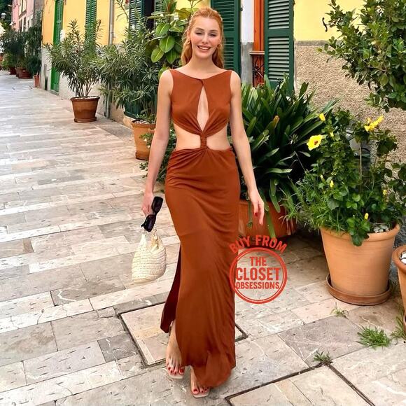 ZARA BLOGGER FAVE!!! Long Dress with Front Knot NWT - Picture 7 of 16